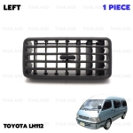 ช่องปรับแอร์ ช่องแอร์ ข้างซ้าย 1 ชิ้น สีดำ สำหรับ Toyota Hiace LH112 LH125 Van Commuter ปี 1989-1995